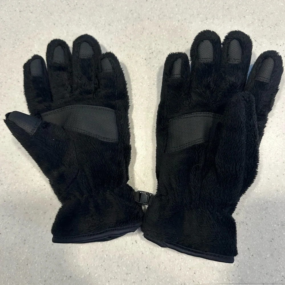 HEAD ThermalFUR Fleece Gloves - Child Size Large. Soft! Like New! Black.